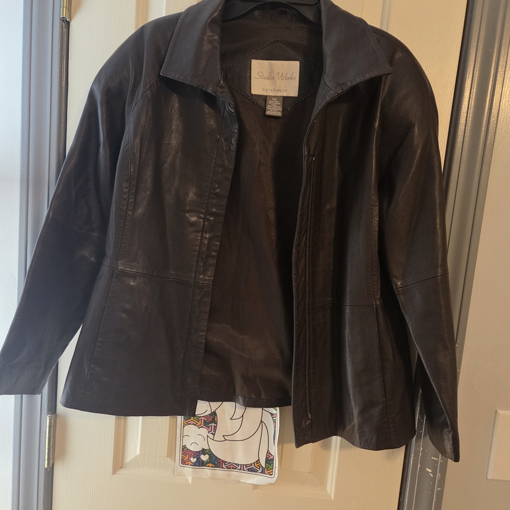 Studio Works Dark Brown Leather Jacket